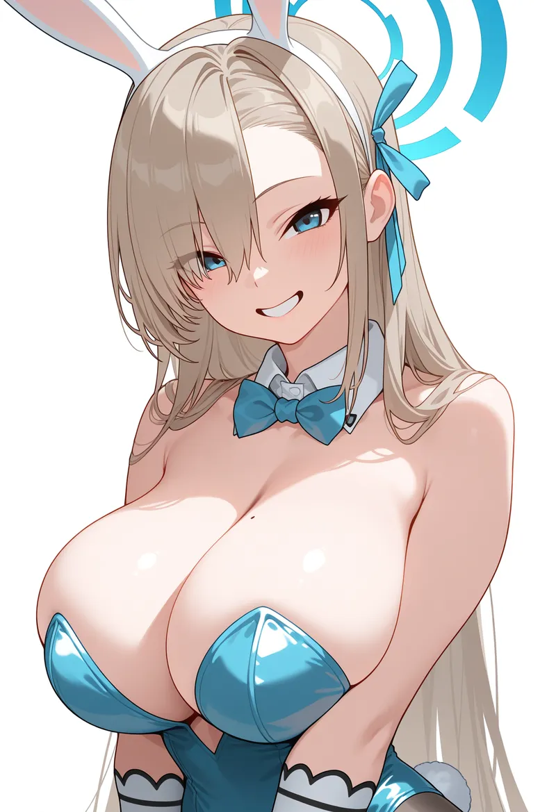 ブルーアーカイブ アスナ バニーガール｜Illustrious再現タグ・プロンプト 生成例