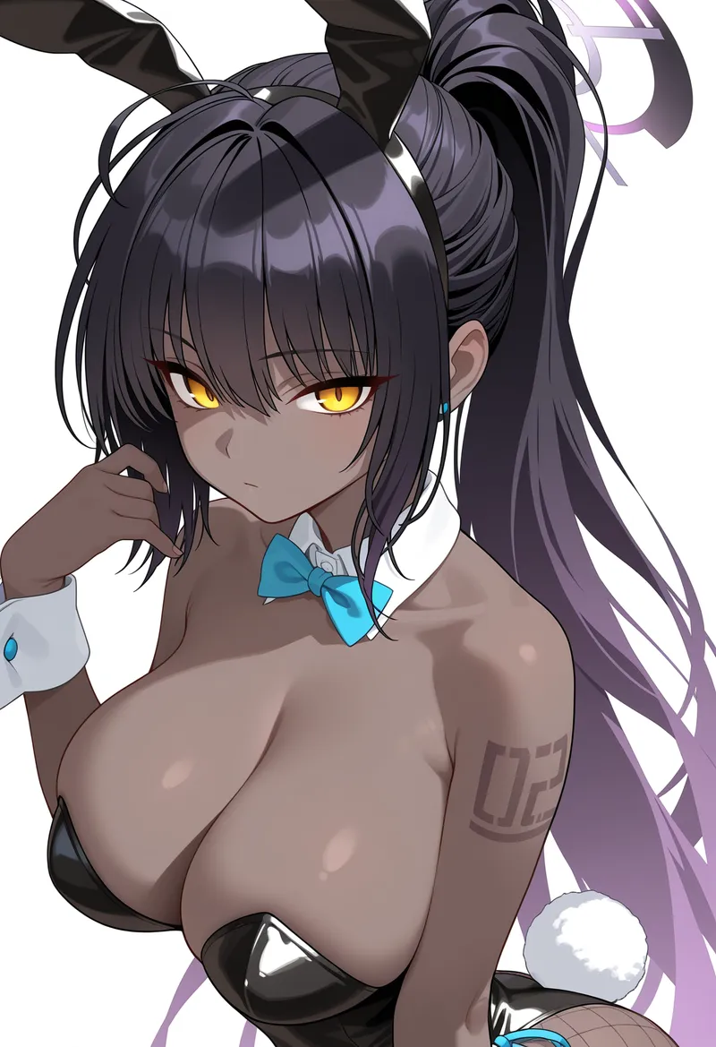 ブルーアーカイブ カリン バニーガール｜Illustrious再現タグ・プロンプト 生成例