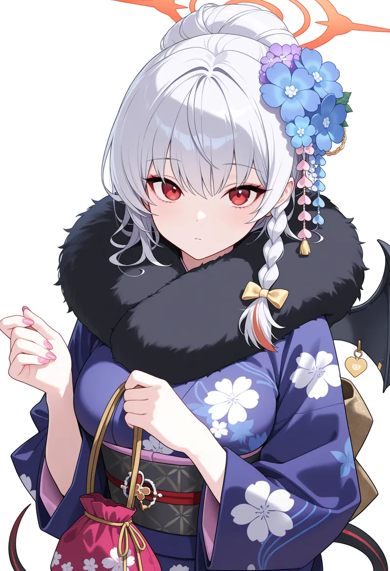 ブルーアーカイブ ハルナ 正月｜Illustrious再現タグ・プロンプト 生成例