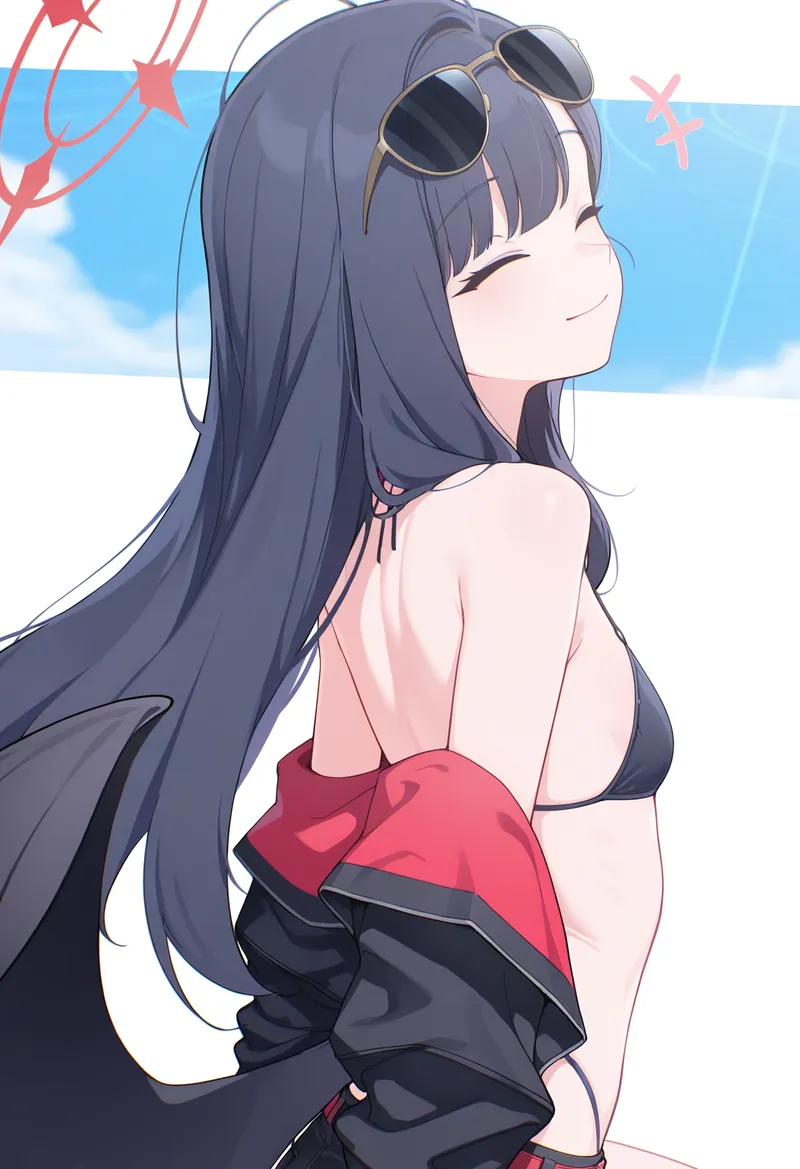 ブルーアーカイブ イチカ 水着｜Illustrious再現タグ・プロンプト 生成例