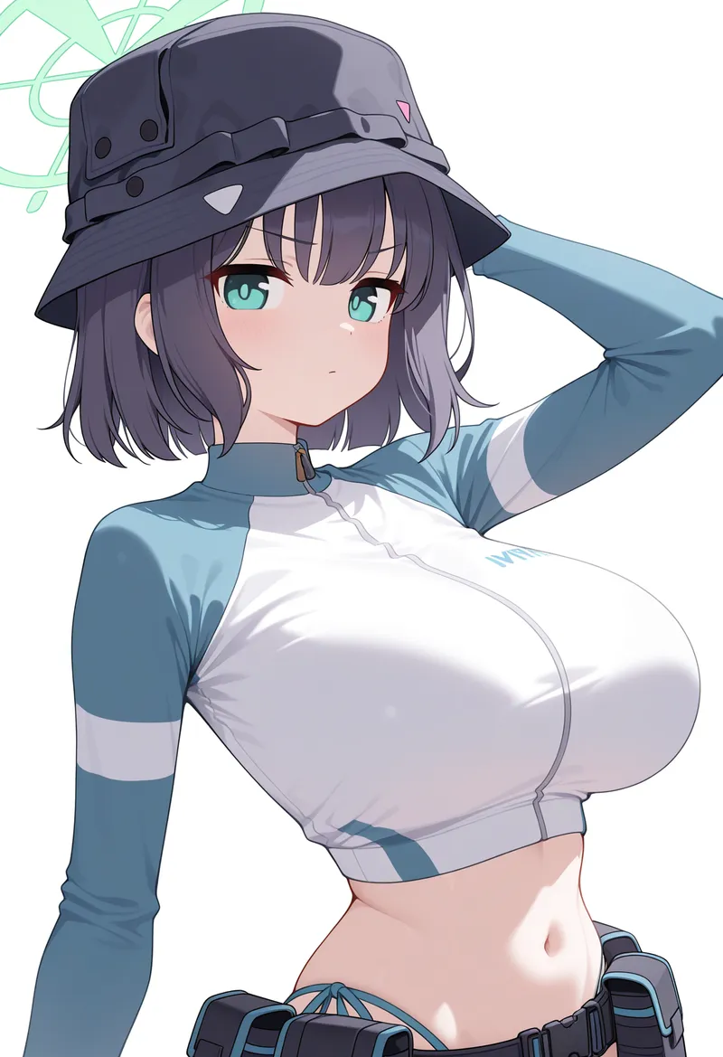 ブルーアーカイブ サキ 水着｜Illustrious再現タグ・プロンプト 生成例