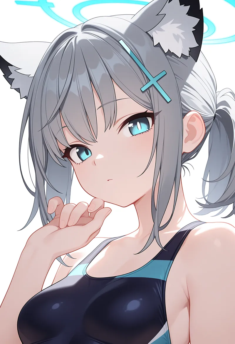 ブルーアーカイブ シロコ 水着｜Illustrious再現タグ・プロンプト 生成例
