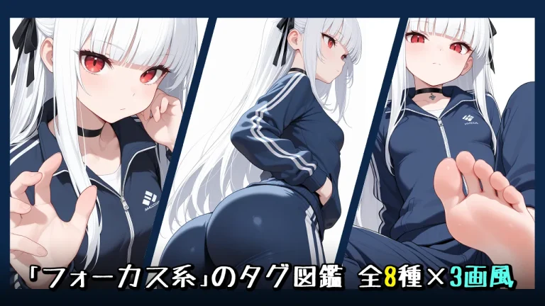 【構図】フォーカス(部位強調)の画像生成プロンプト｜全8種をタグ比較【Illustrious-XL】